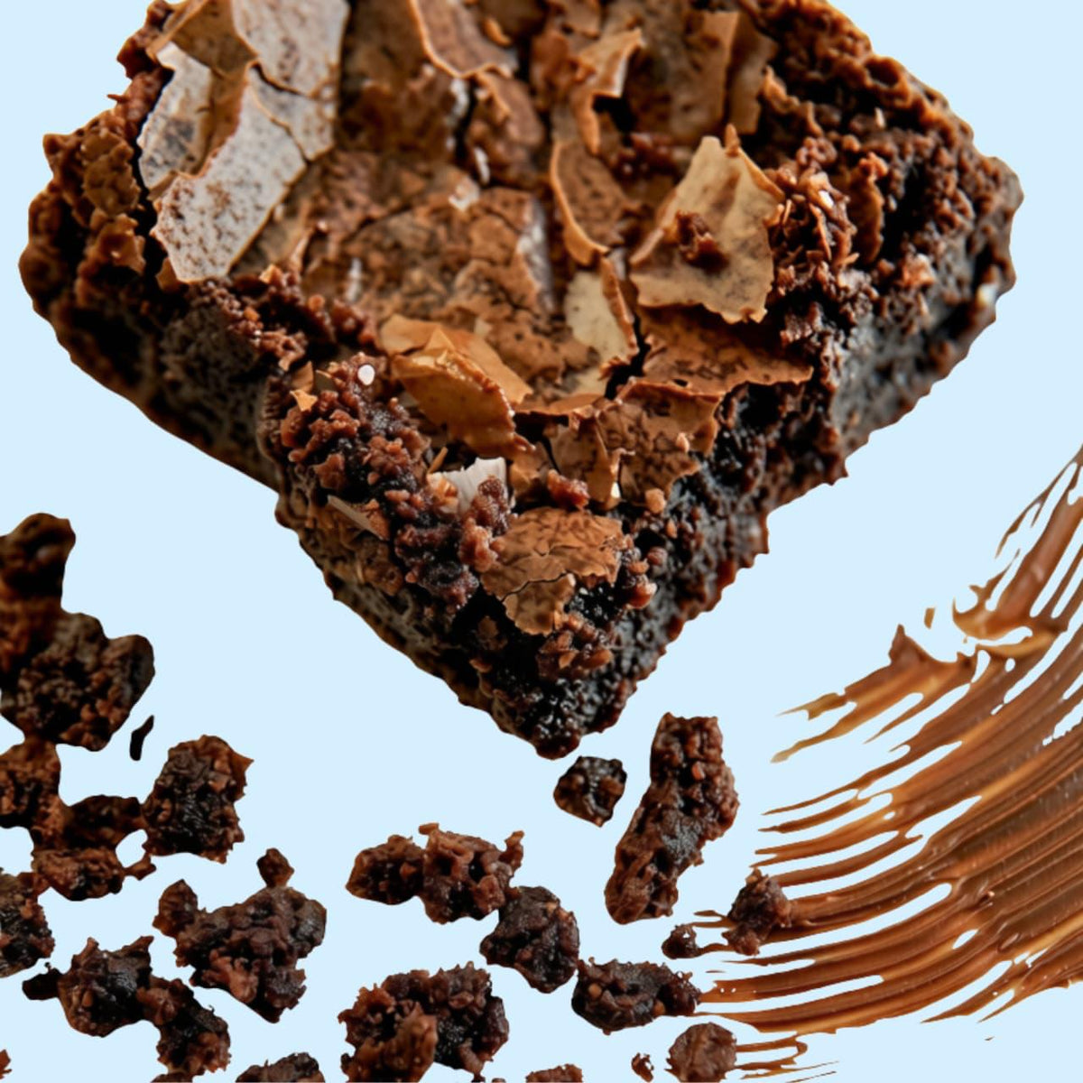 2 PB & Caramel Brownies
